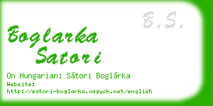 boglarka satori business card